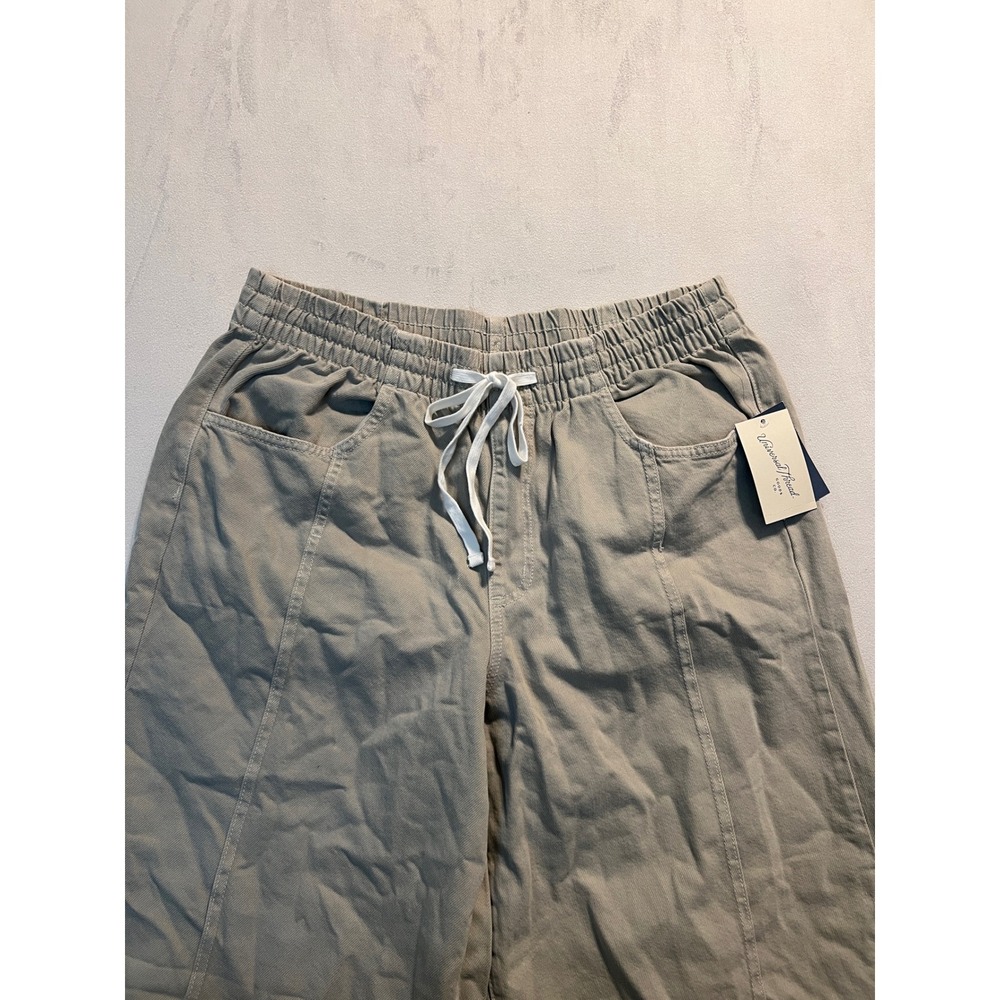 Universal Thread Womens Wide Leg Utility Pants Beige Khaki Cotton Size L NWT - Picture 4 of 7